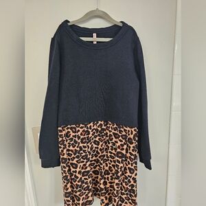 Fabkids Leopard Girls Dress Large 10/12